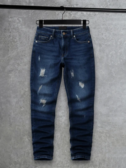 Jeans niño  denim stretch con cordón cintura ajuste cómodo casual urbano temporada primavera verano