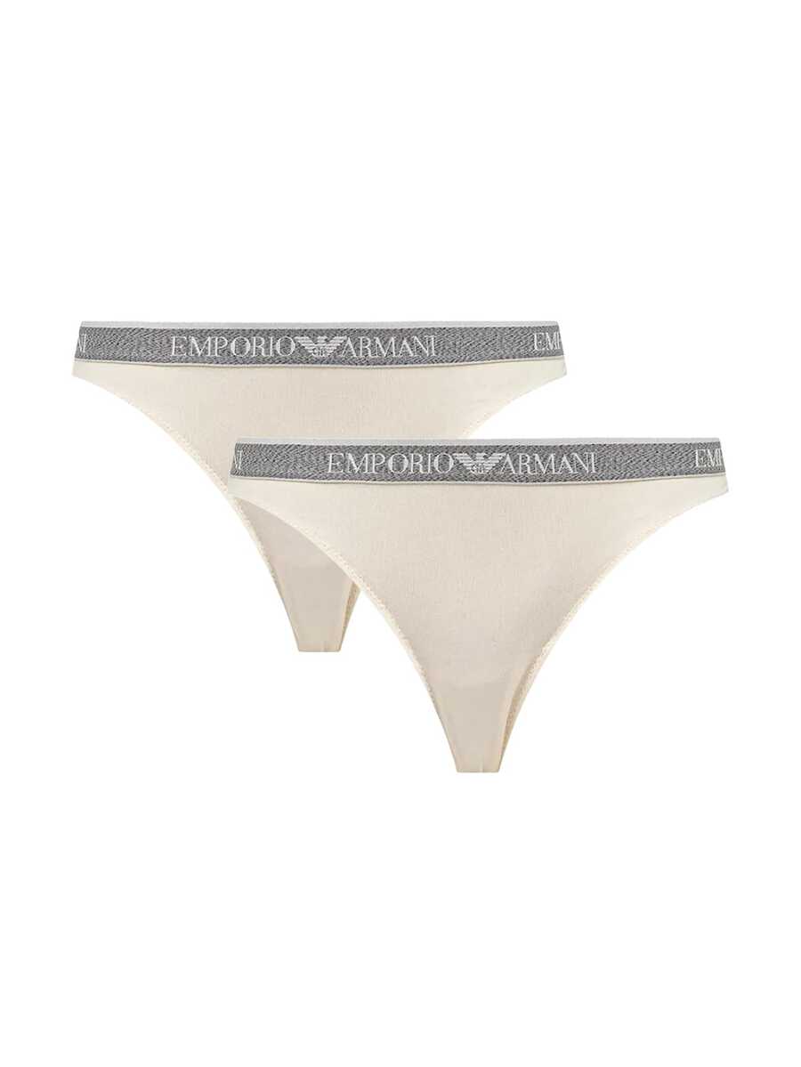 Armani 2 Pack Women's Briefs - White - View 1