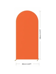 5 英尺、6 英尺、6.6 英尺、7.2 英尺橙色拱门背景，氨纶贴合面料拱门背景天篷，适用于婚礼拱门、生日派对装饰（不含拱门框架，仅含面料背景） - 1001283 - 查看 6