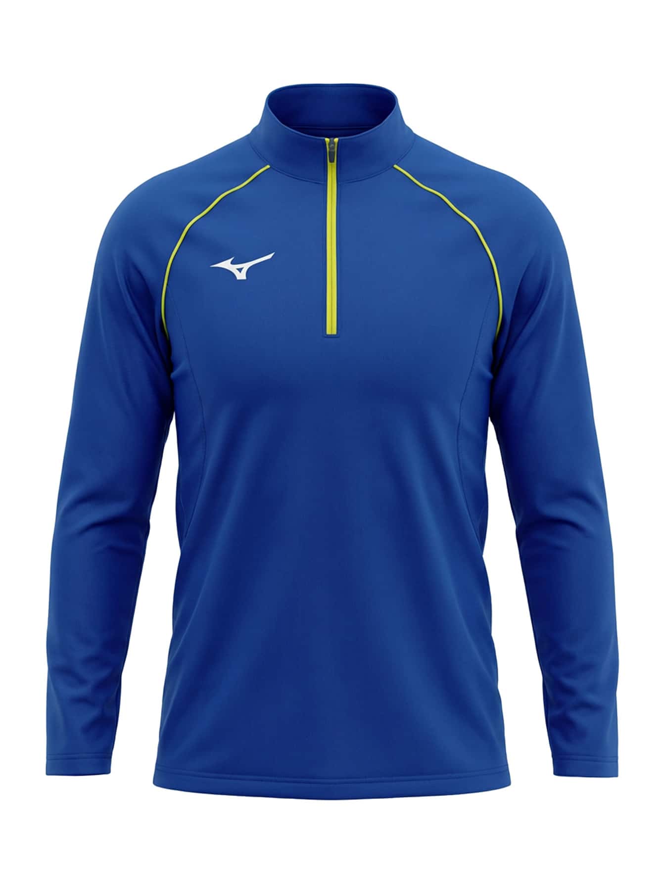 Mizuno Women's Sports Quarter-Zip Long Sleeve Blue - Blue - View 1