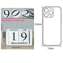 1pc Creative Wooden Calendar Numeric Decor For Living Room, Study, Store, Bar Counter Best Gifts Birthday - Multicolor - View 10