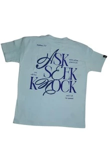 Playera Hombre con Diseño Estampado en Espalda - Azul cielo - Ver 2