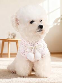 PETSIN 1 pieza Ropa para mascotas, Suéter con patrón de dibujos animados bordado lindo, Ropa universal de primavera para gatos y perros, Camiseta con capucha cómoda - Multicolor - Ver 7