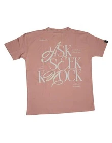 Playera Hombre con Diseño Estampado en Espalda - Rosa - Ver 2