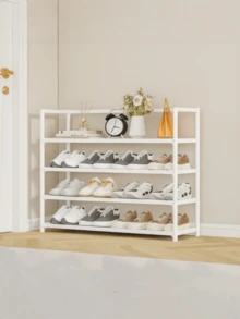 1 chiếc kệ giày 3-4 tầng gắn tay vịn, dung tích lớn, chắc chắn, đơn giản, nhiều tầng chống bụi, thích hợp cho gia đình và ký túc xá. (Kệ đựng giày, kệ đựng giày trong tủ quần áo, kệ đựng giày treo cửa) - Nhiều màu - Xem 5