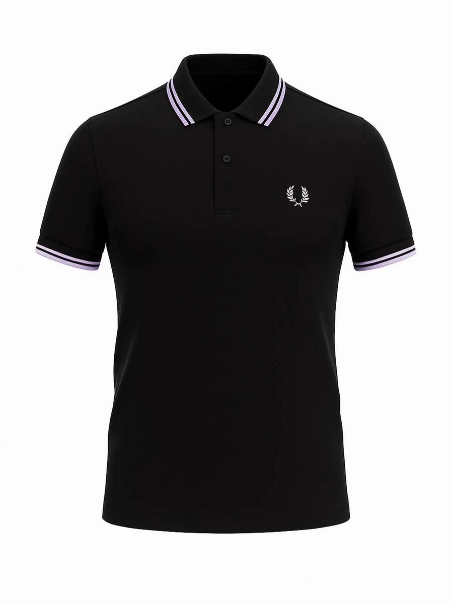 Fred Perry Men's Polo T-Shirt Black - Black - View 1