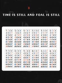 “永恒骏马 365 天每日日记贴纸” - 高品质宠物薄膜切割日记贴纸。 - 彩色 - 查看 12