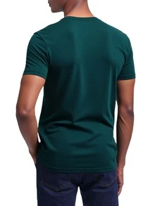 Armani Men's T-Shirt 2 Pack Navy Green - Armani Blue/Pine - View 3