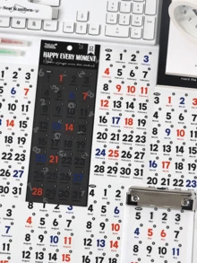 “永恒骏马 365 天每日日记贴纸” - 高品质宠物薄膜切割日记贴纸。 - 彩色 - 查看 4