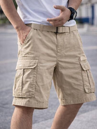 Bermuda Cargo para Hombre Casual Cómoda y Funcional Bolsillos Amplios Ajuste Relajado y Estilo Urbano para verano