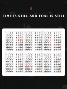 “永恒骏马 365 天每日日记贴纸” - 高品质宠物薄膜切割日记贴纸。 - 彩色 - 查看 9