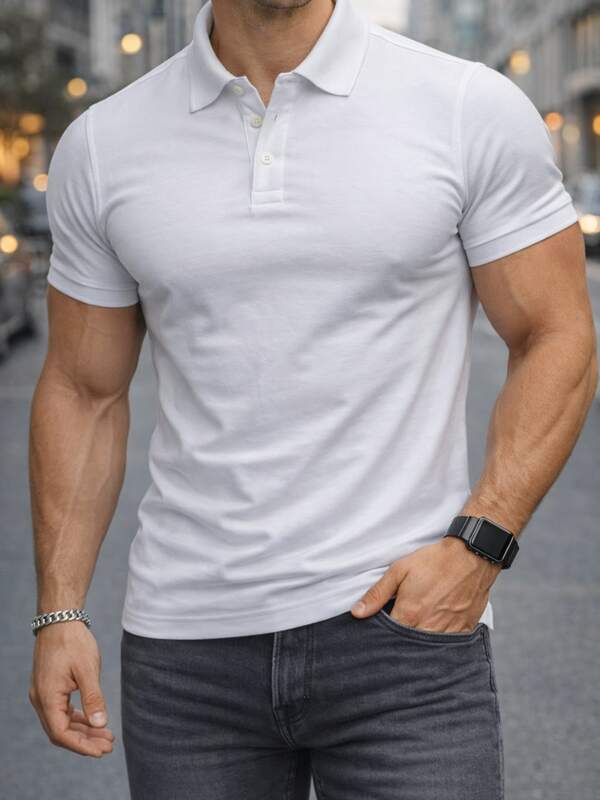 Polo Premium "Essential Pro" - Corte Atlético Muscle Fit - Tela de Alta Densidad  - Estilo Old Money