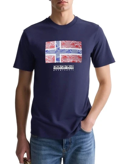 Napapijri Men's T-Shirts Navy Blue
