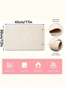 6/4-Piece Leather Placemats - Waterproof - Easy To Clean - Heat Resistant - Non-Slip Placemats Suitable For Indoor And Outdoor Use - Multicolor - View 4
