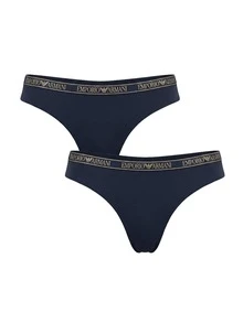 Armani 2 Pack Women's Briefs - Marine/Marine - View 1