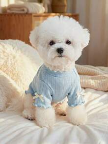 PETSIN 1 peça de roupa universal para cães e gatos, camiseta macia, respirável e confortável, pulôver casual para animais de estimação, ideal para primavera e verão. - Multicolorido - Ver 6