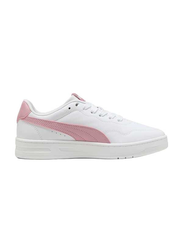 Puma Court Lally Junior Shoes White Poised Pink 398181