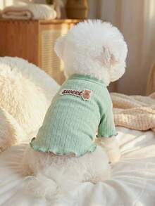 PETSIN 1 peça de roupa universal para cães e gatos, camiseta macia, respirável e confortável, pulôver casual para animais de estimação, ideal para primavera e verão. - Multicolorido - Ver 2