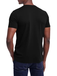 Armani 2 Pack Men's O-Neck T-Shirt Black - Black/Black - View 3