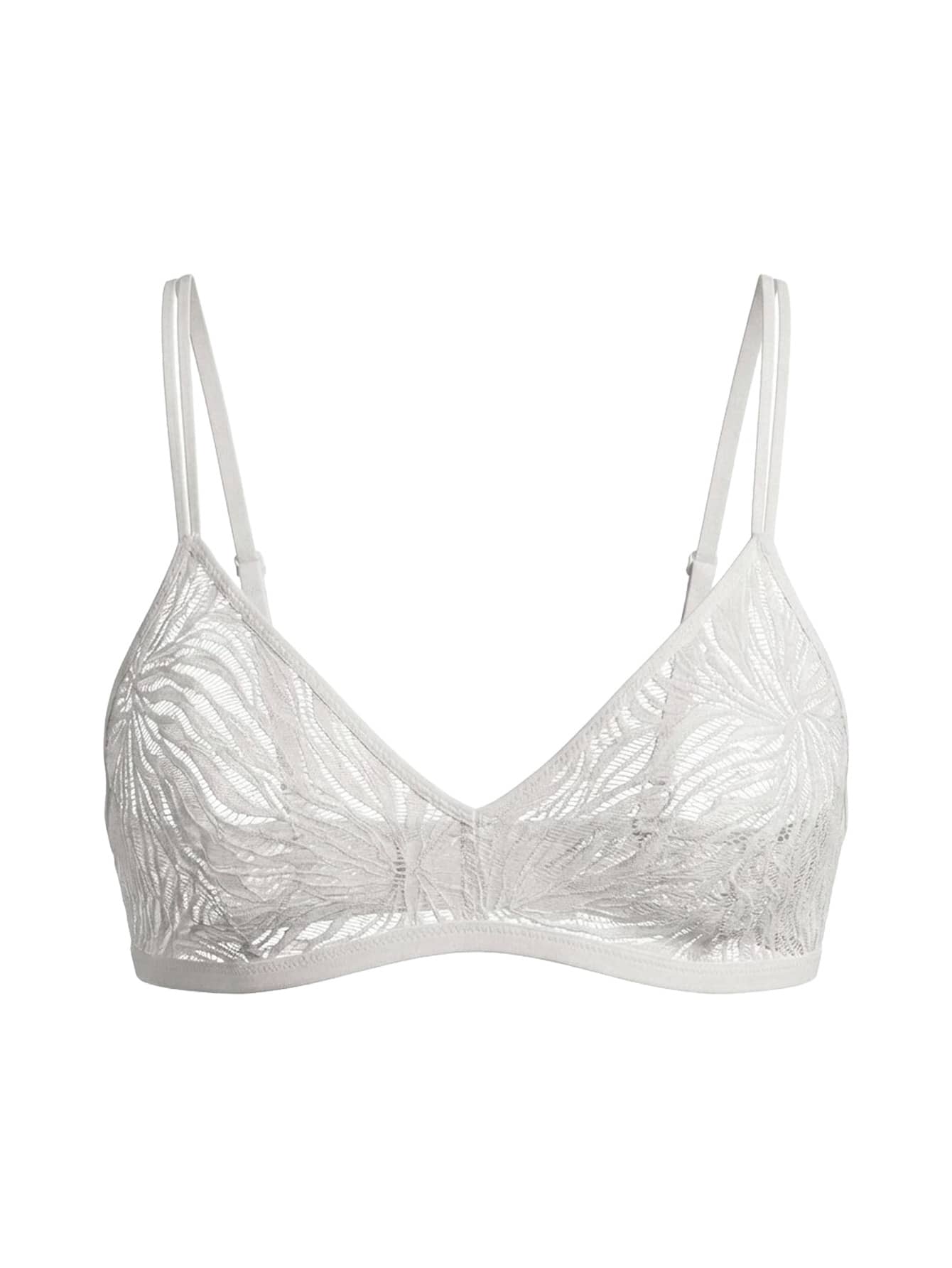 Calvin Klein Women's Lace Bralette - White - View 1