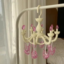 Joivida 1件日式水晶吊灯，采用衣架设计，是一款充满少女气息的公主主题吊灯。 - 吊墜晾衣架 - 查看 8