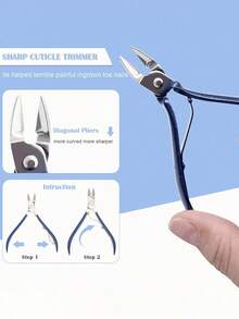 Manicure And Pedicure Set, Nail Clipper Set, Nail Clipper Set, Ingrown Nail Treatment Set, Nail Scissors Set, Nail Trimmer Set, Men's And Women's Care And Grooming Tools - Blue - View 4