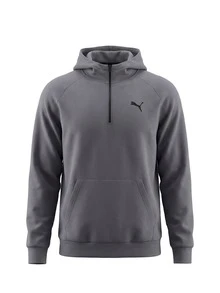 Puma Rad Cal Men 1/4 Zip Hoodie Black - Grey - View 1