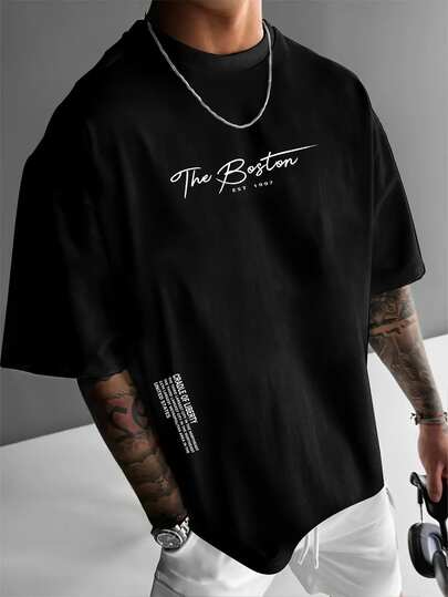 Camiseta hombre cuello redondo y manga corta. Estilo casual con estampados modernos y cómodos. Para hombres y mujeres, estilo pareja, pareja, camiseta de manga corta con estampado de moda