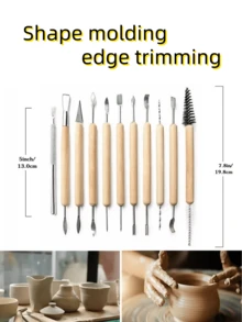 36/39/46pcs Premium Ceramic Sculpting Tool Set, Including Tool Box. Suitable For DIY Pottery Making And Creative Handmade Gifts. Artist DIY Art Supplies. Ceramic Artist Tool Kit. - Multicolor - View 2