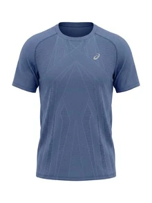 Asics Metarun Men's T-Shirts Blue - DENIM BLUE - View 1