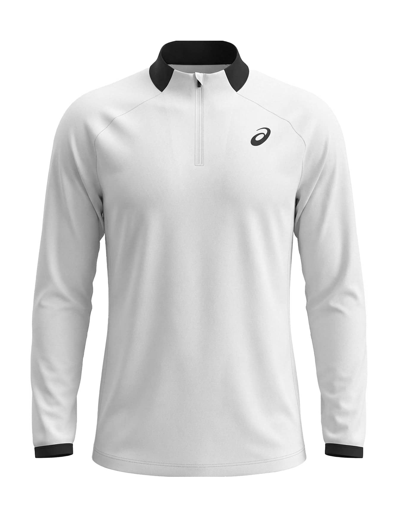 Asics Court Men's Half Zip Shirt White - White - View 1