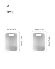 Kitchen Stainless Steel Cutting Board, 304 Stainless Steel Meat, Fruit, And Vegetable Cutting Board, Easy To Clean - Silver - View 22