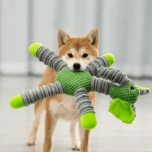 Chew Toys For Dogs - Elephant, Bear, Pig Animal Shaped Squeaky Toys For Small Pets - Multicolor - View 1