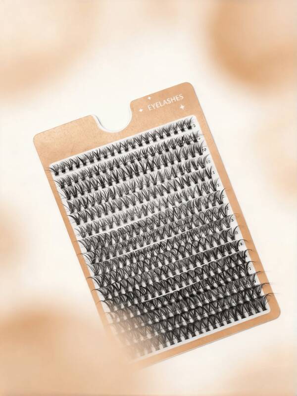 1盒320根40D簇状假睫毛DIY嫁接套装C卷长貂毛效果假睫毛