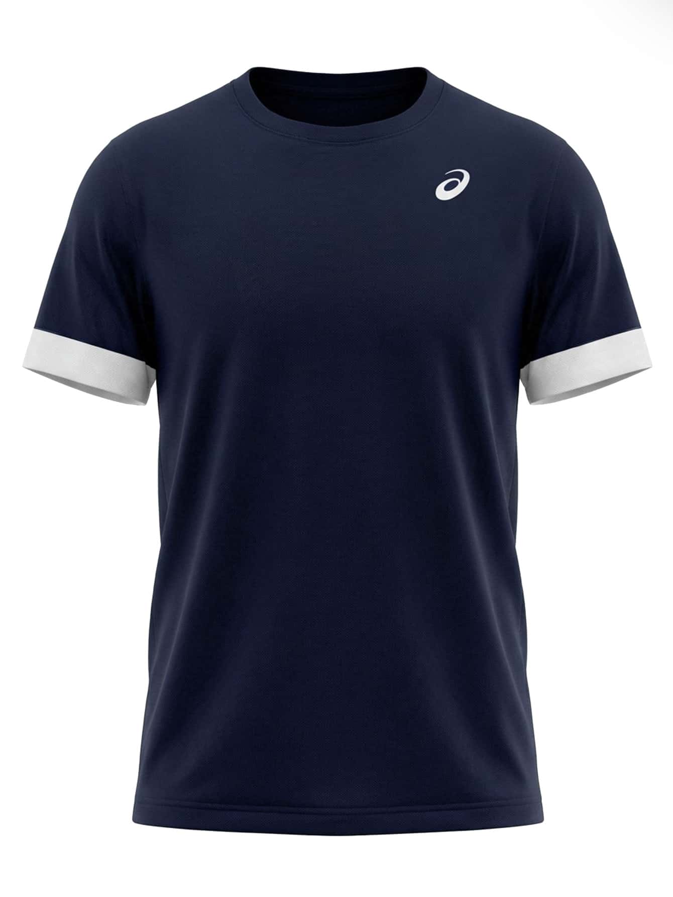 Asics Court Men's T-Shirts Navy Blue - WHITE/MIDNIGHT - View 1