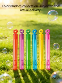 POKOJA LAND 6/12/24/48支装彩色玫瑰泡泡棒（不含泡泡液和空管），婚礼礼物、情人节礼物、感恩节礼物及其他节日礼物，适合派对、婚礼、室内/户外活动、春季至夏季泡泡派对。 - 彩色 - 查看 13