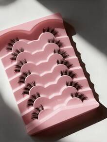 7 Pairs Half False Eyelashes Soft Natural Cat Eye Look Wispy Crisscross Fluffy Lashes For Subtle Daily Makeup - Criss Cross lashes - View 4