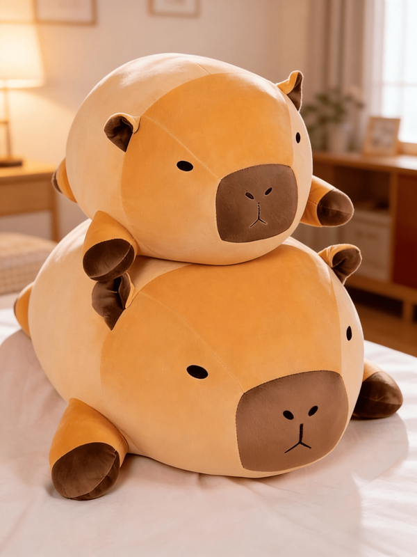 MINKOJA Soft And Sculptable Capybara Plush Toy, Ultra-Soft, Hypoallergenic Polyester Stuffed Animal Toy, Cute And Realistic Design, Suitable For Children, Adults And Pet Lovers, Perfect Halloween Easter And Christmas Gift For Children