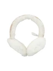 UGG Classic Women's Sheepskin Embroidery Earmuffs Sand - White - View 2