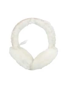 UGG Classic Women's Sheepskin Embroidery Earmuffs Sand - White - View 1