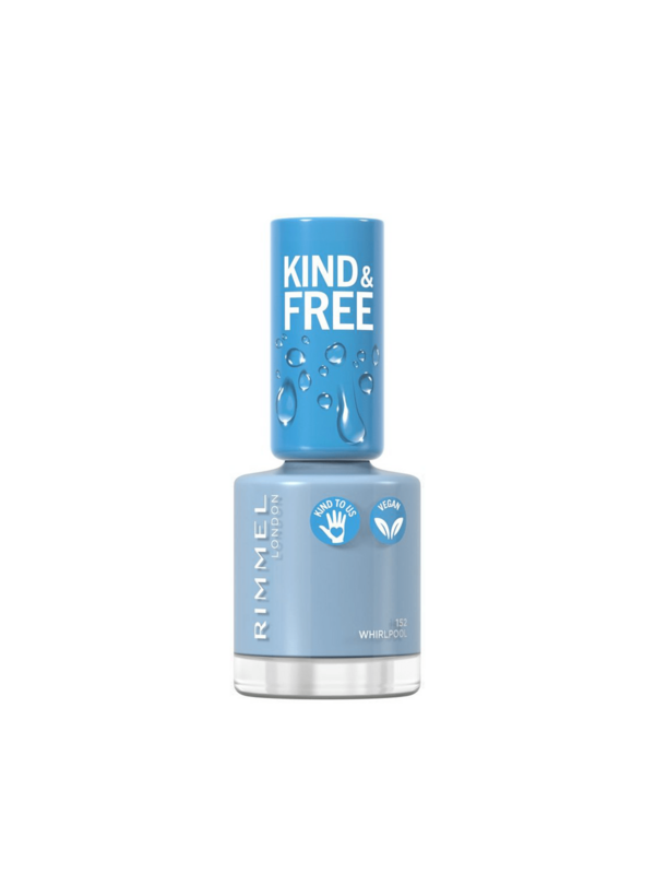 Rimmel Kind & Free Clean Nail Polish 152 Tidal Wave Blue 8 Ml