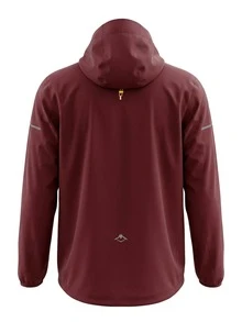 Asics FujiTrail Men's Waterproof Jacket Dark Red - ANTIQUE RED/BRIGHT ORANGE - View 2