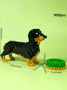 1 Bộ xếp hình 3D hình thú cưng hoạt hình (chó Teddy/Schnauzer/Doberman/Husky/French Bulldog/Chow Chow/Dachshund/Poodle/Golden Retriever/Corgi/Bull Terrier) - Mô hình lắp ráp sáng tạo, giáo dục - Trang trí nhà cửa và quà tặng sinh nhật - Nhiều màu - Xem 21