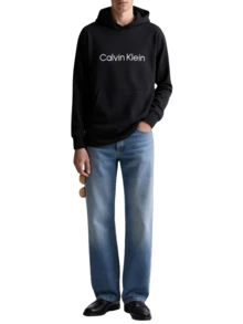 Calvin Klein Men's Hoodie Black - 黑色 - 查看 3