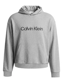 Calvin Klein Men's Hoodie Grey - Gray - View 4