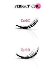 1盒240根50D蓬松自然3D单根假睫毛，长度8-16毫米，卷度0.05毫米/0.07毫米，C/D混合卷度，防水柔软轻盈，手工制作，适合日常、浓妆及派对活动。 - 黑色 - 查看 6