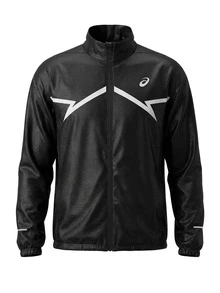 Asics Lite Show Men's Full Zip Jacket Black - Black/White - View 1