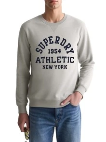 Men's Hoodie Grey - vintage light grey marl/navy - View 1