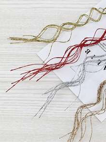 1/4/8 件装闪光人造绿植枝条，闪亮圣诞树装饰花卉摆件，DIY 工艺装饰品，适用于圣诞节、婚礼、派对、节日、家居、餐桌花环、花圈中心装饰用品 - 金色 - 查看 9