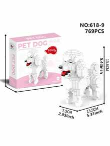 1 Bộ xếp hình 3D hình thú cưng hoạt hình (chó Teddy/Schnauzer/Doberman/Husky/French Bulldog/Chow Chow/Dachshund/Poodle/Golden Retriever/Corgi/Bull Terrier) - Mô hình lắp ráp sáng tạo, giáo dục - Trang trí nhà cửa và quà tặng sinh nhật - Nhiều màu - Xem 13